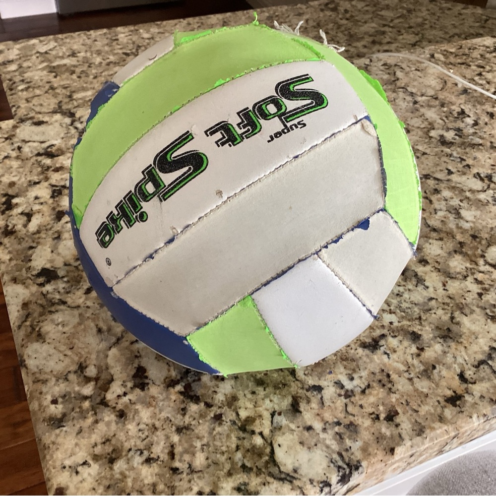 Super Spike Volleyball - Blue, Green, and White